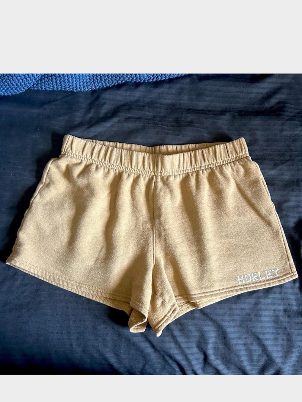 Hurley Beige/Tan Soft Elastic Waist Athletic Shorts